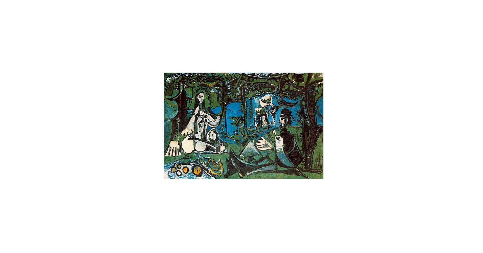 パブロ・ピカソ、【草上の昼食】、希少画集画、新品高級額・額装付 Amazon.co.jp: パブロ・ピカソ《草上の昼食》複製名画 ポスター